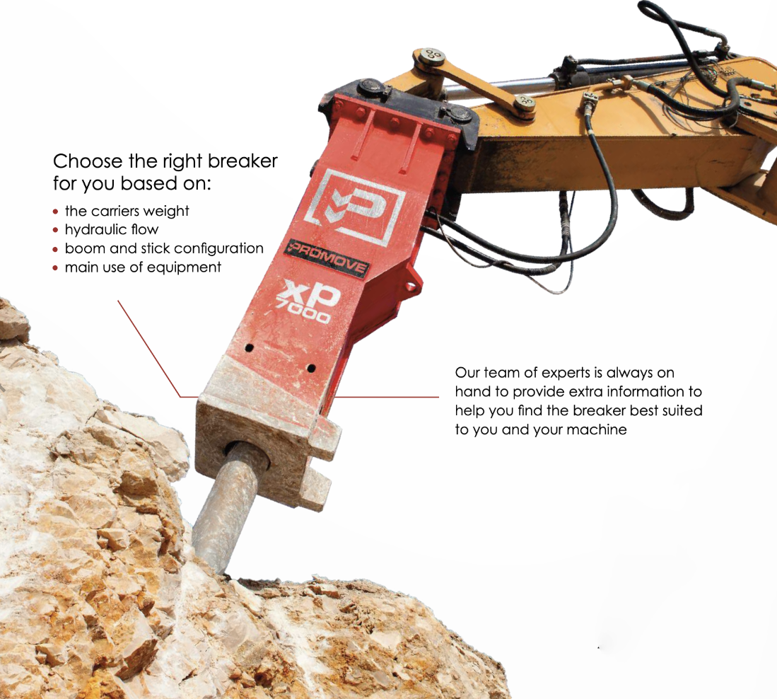 Promove Hydraulic Breaker Range TDL Equipment