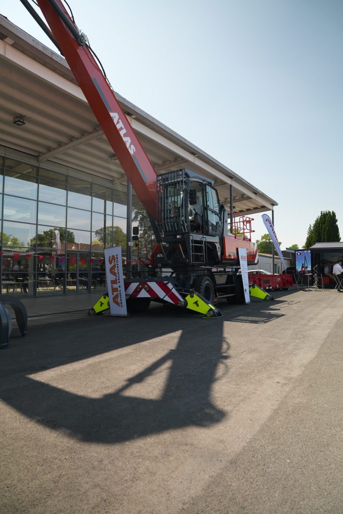 Atlas 350MH Material Handler on display from TDL Equipment at CARS 2023